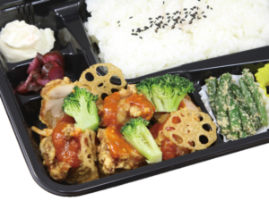 【春の限定・4月限定】トマトガーリック唐揚げ弁当