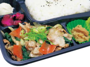 【春の限定・5月限定】豚肉と菜の花の塩炒め弁当