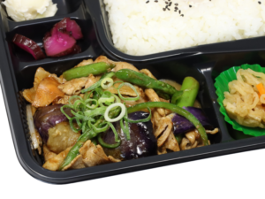 豚肉と夏野菜のみそ炒め弁当
