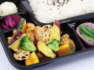 秋野菜の和風あんかけ唐揚げ